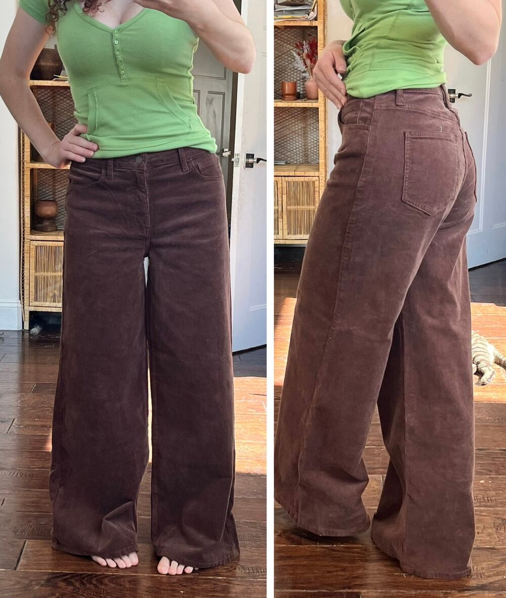 New w/o tags Brown Corduroy Wide legs jeans